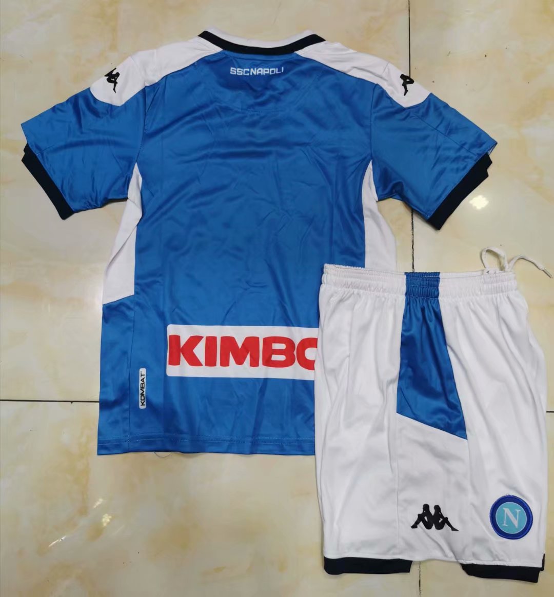 No stock Napoli Home KIDS kit soccer jersey 2019-2020