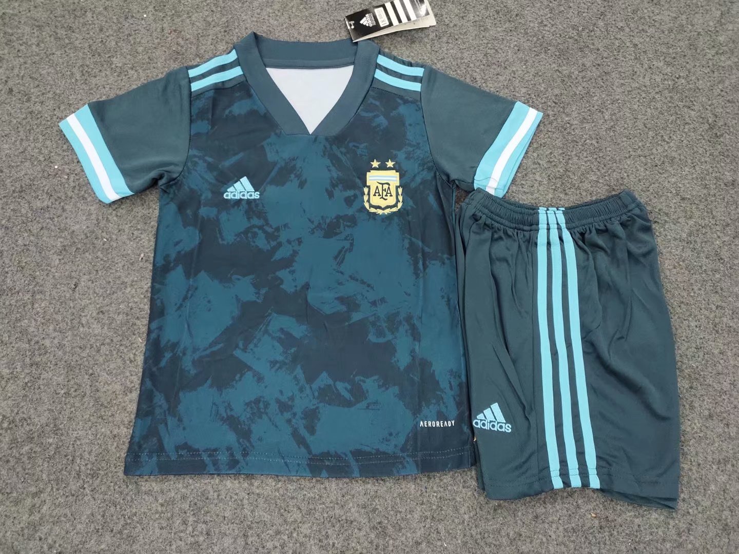 Argentina away kids kit 2020 