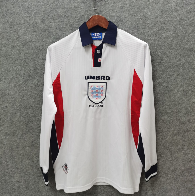 1998 England home long sleeved Retro