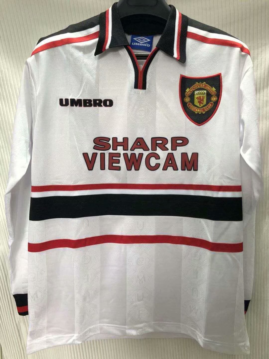 1998 Manchester United away  long sleeved Retro
