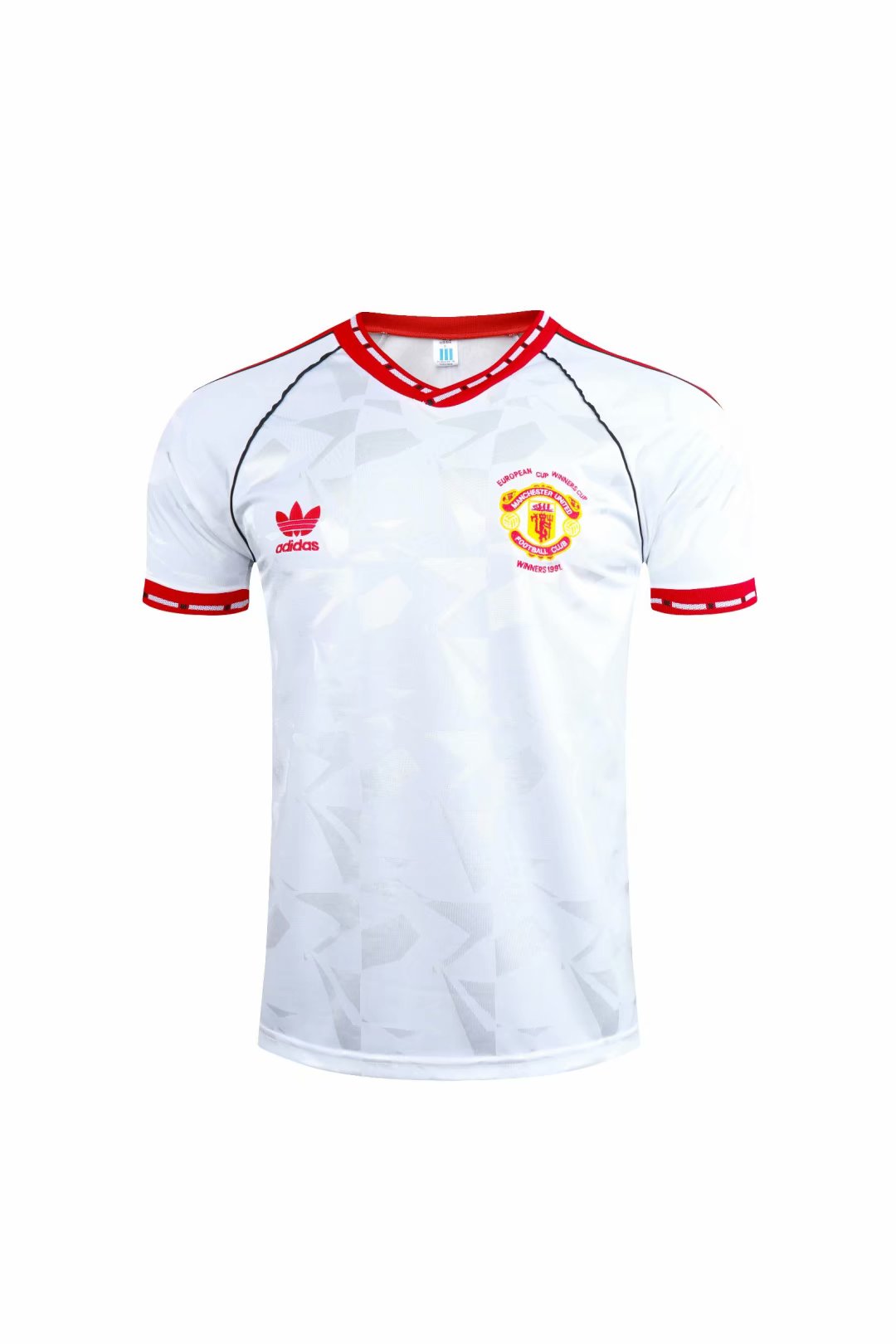 1991 Manchester United white cup winners cup shirt  Retro