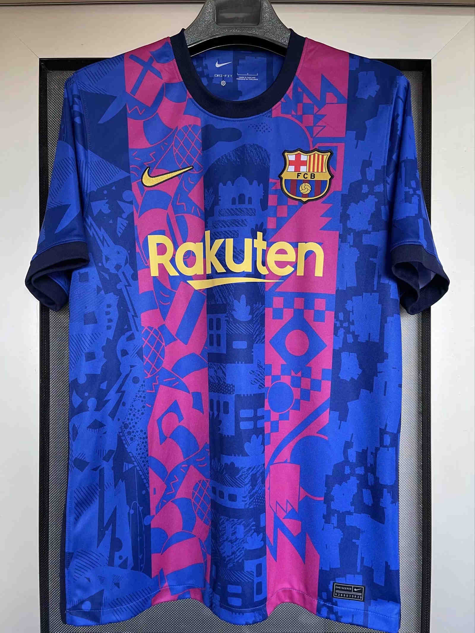 21-22 FC Barcelona 2rd away soccer jersey