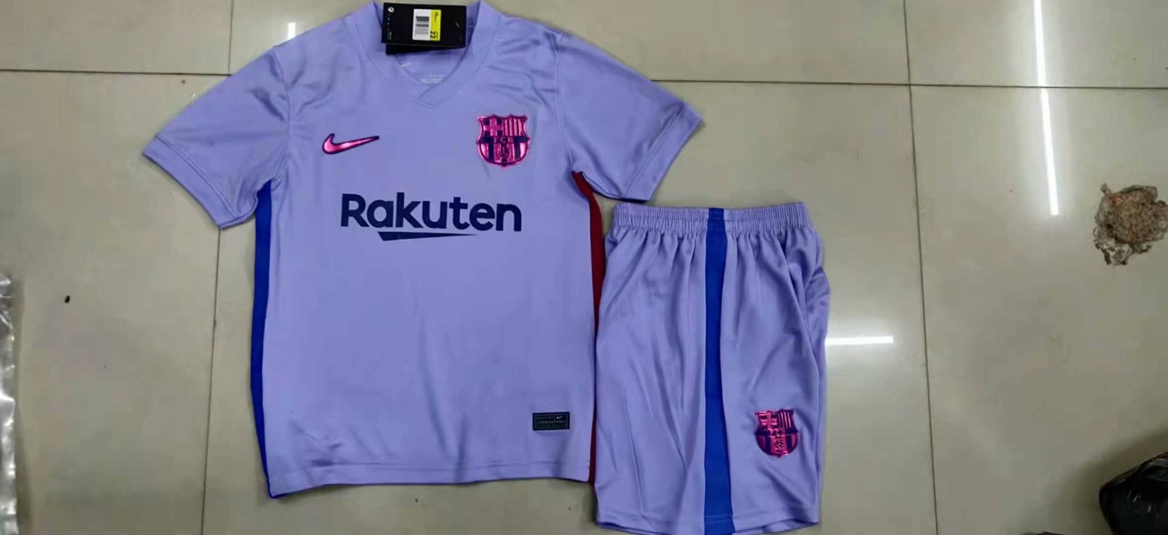 FC Barcelona away kids kit 2021-2022 soccer jersey