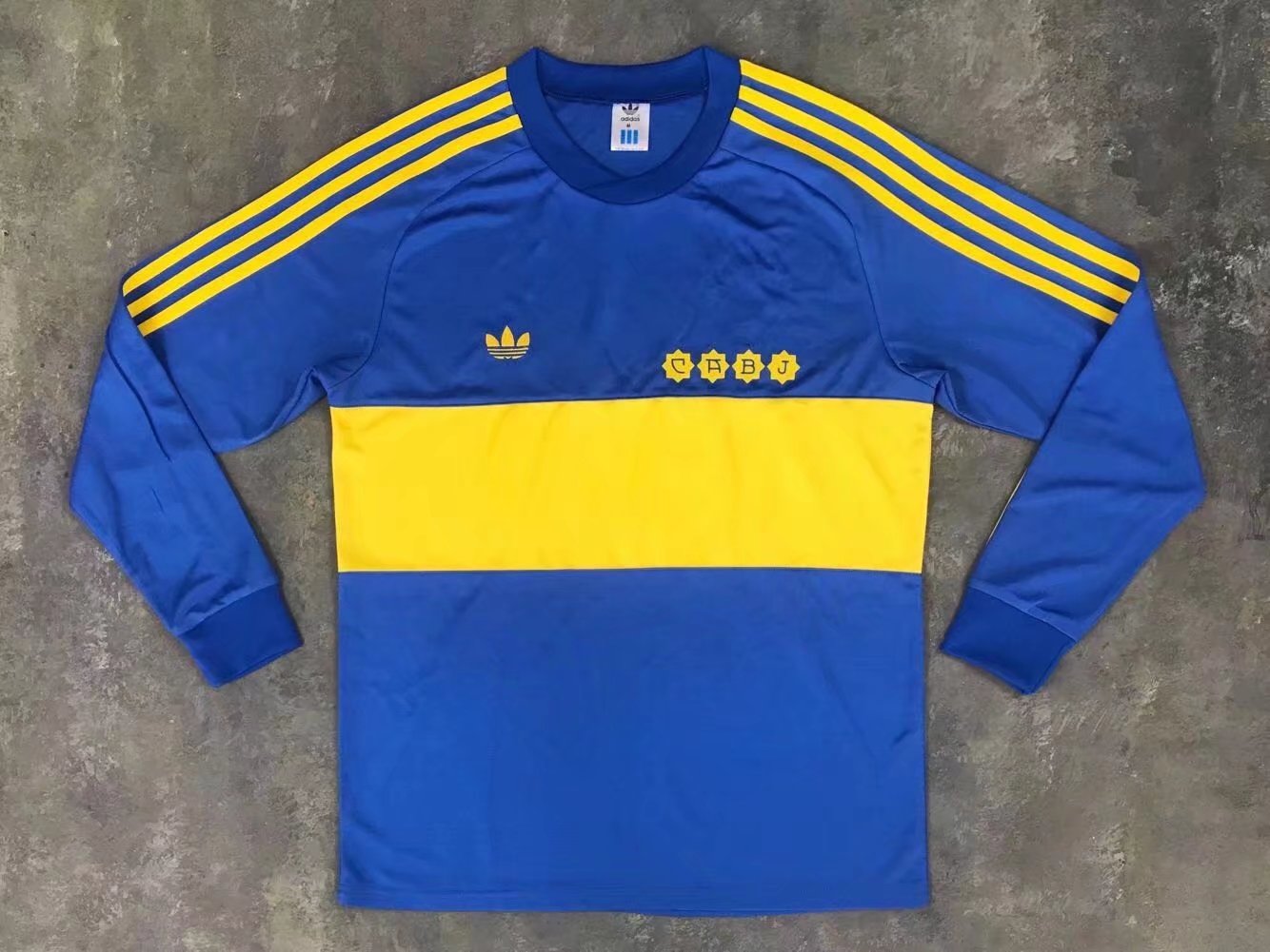 1981 Boca Juniors home Retro long jersey