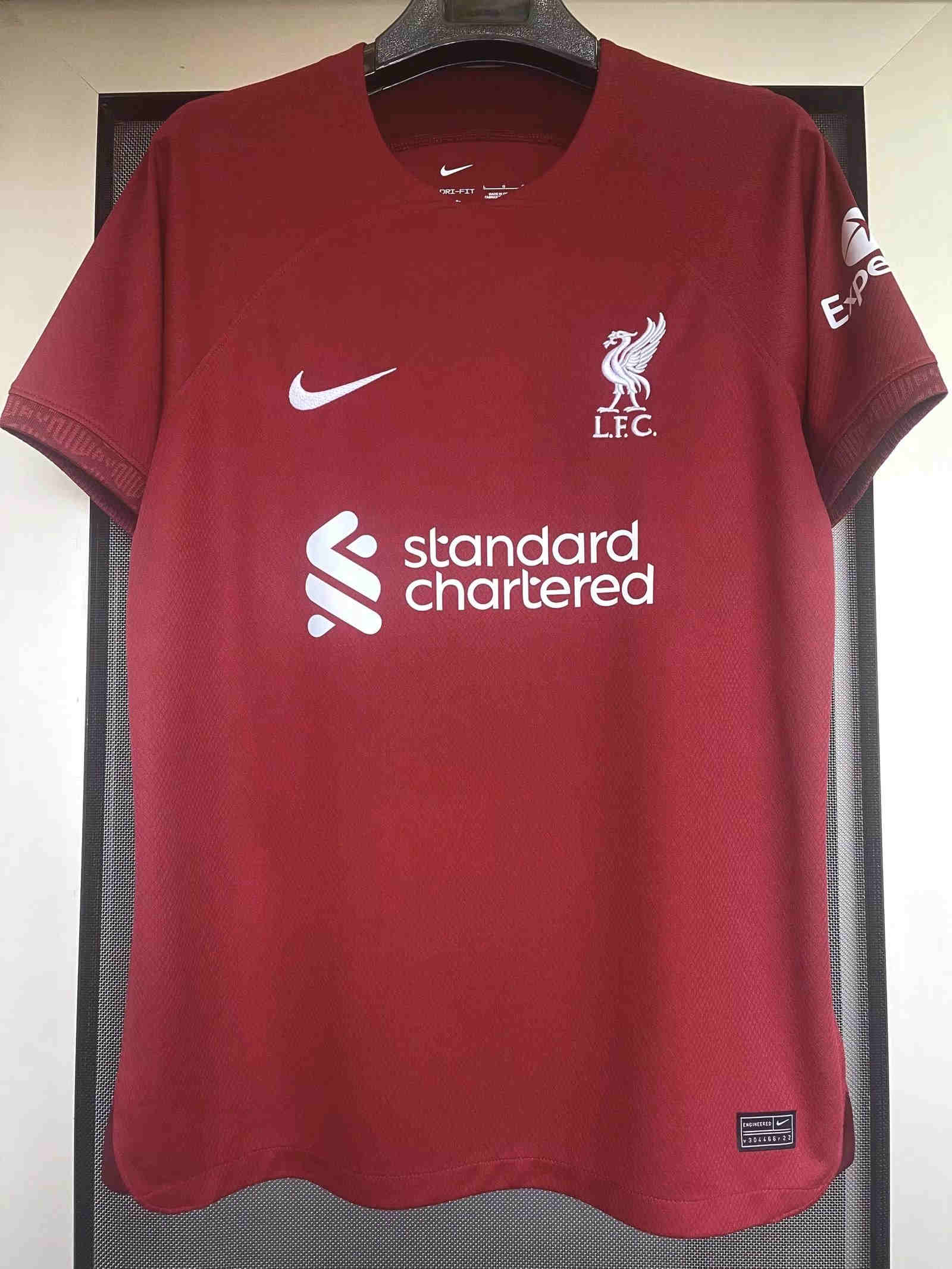 2022-2023 Liverpool home shirts