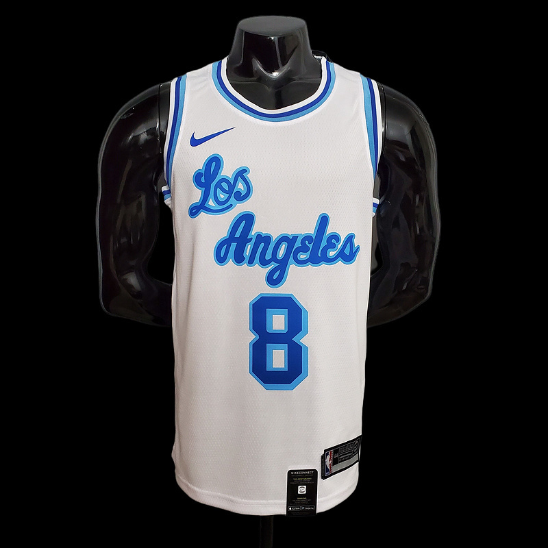 Retro night Bryant #8 Lakers white NBA jersey SizeXS-XXL Nike connect recogniti