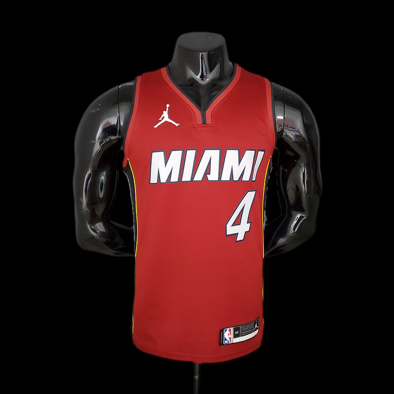 New Miami Heat Jordan OLADIPO#4 Burgundy NBA Jersey S-XXL