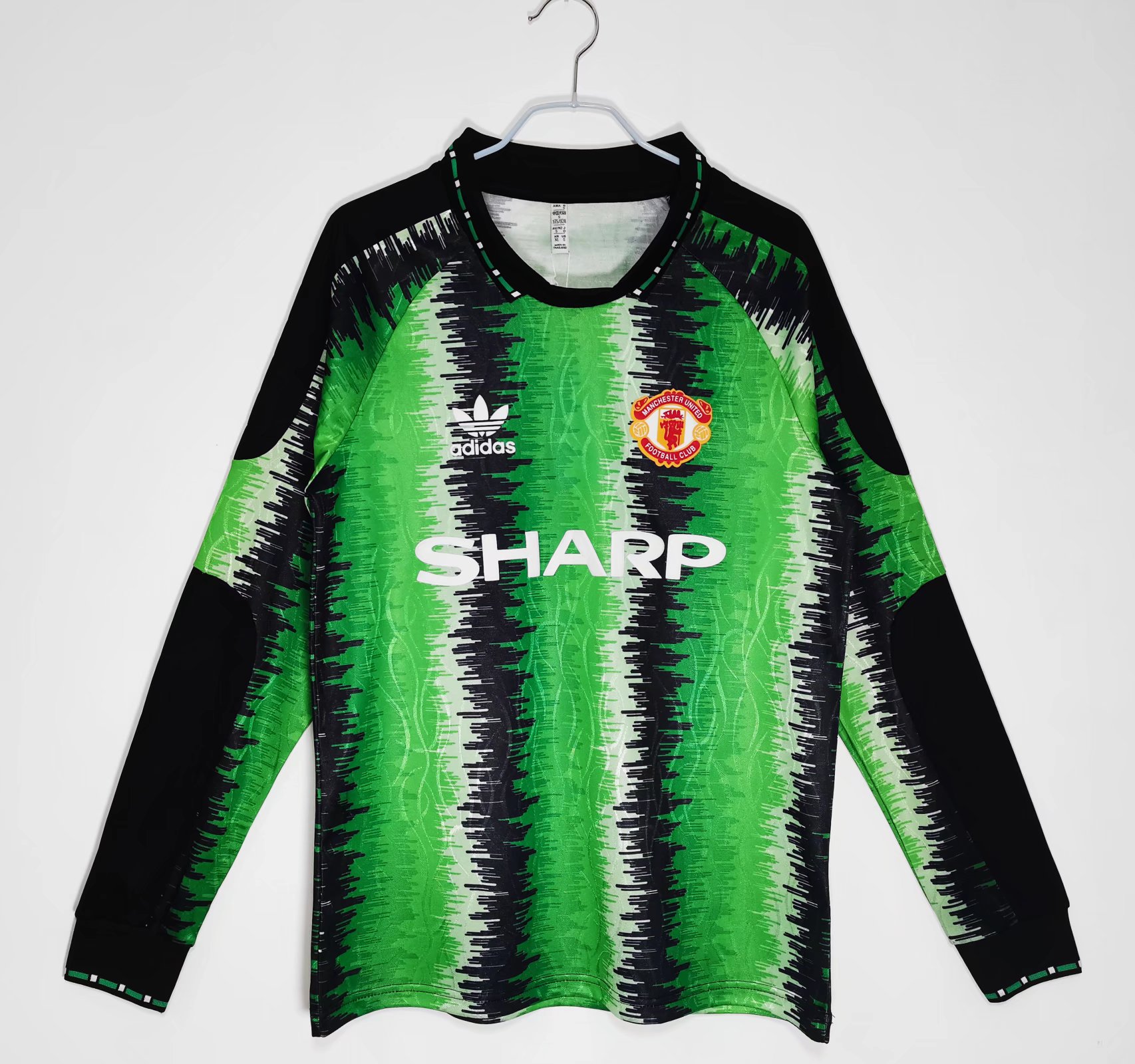 1990-1991 Manchester United goalkeeper Long sleeves Retro