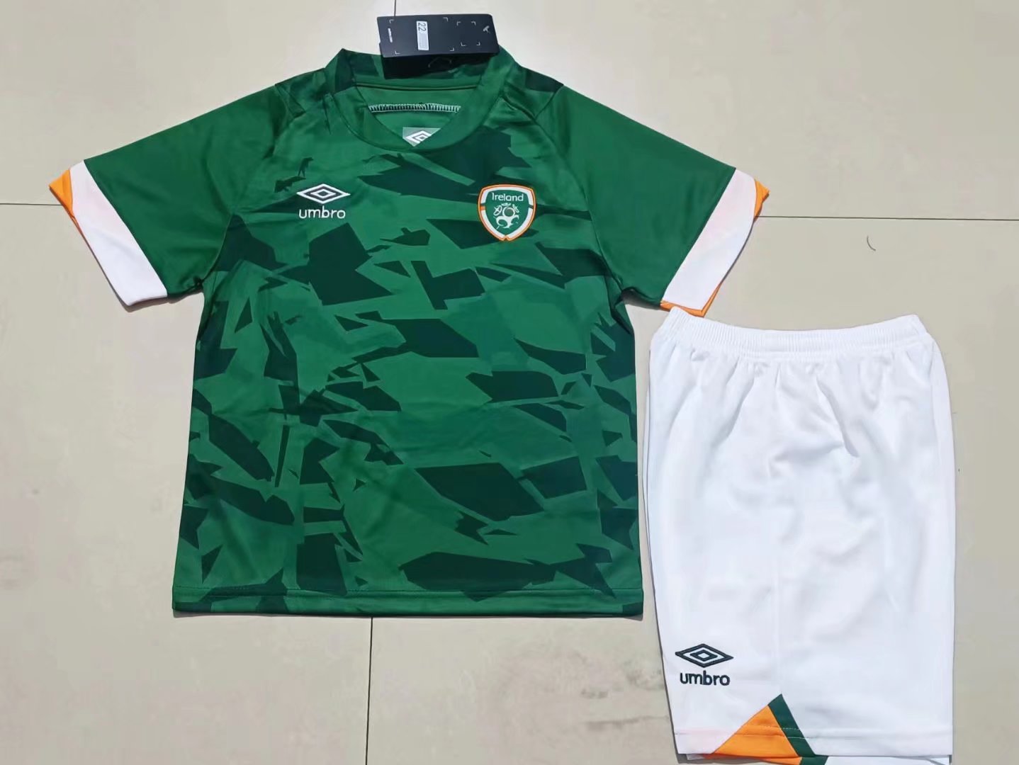 22-23 Ireland Home kids kit Football jersey