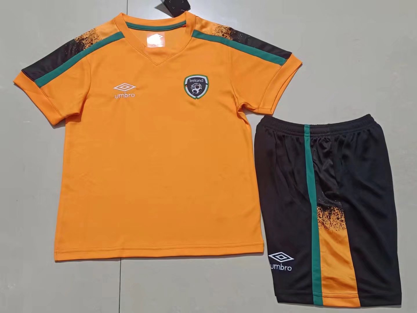 22-23 Ireland away kids kit Football jersey