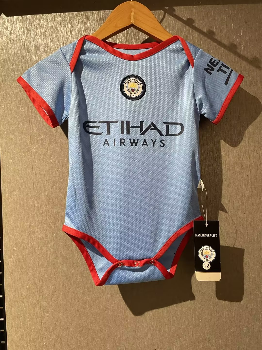 2022-2023 Manchester City  home Baby Grow baby onesie jersey 