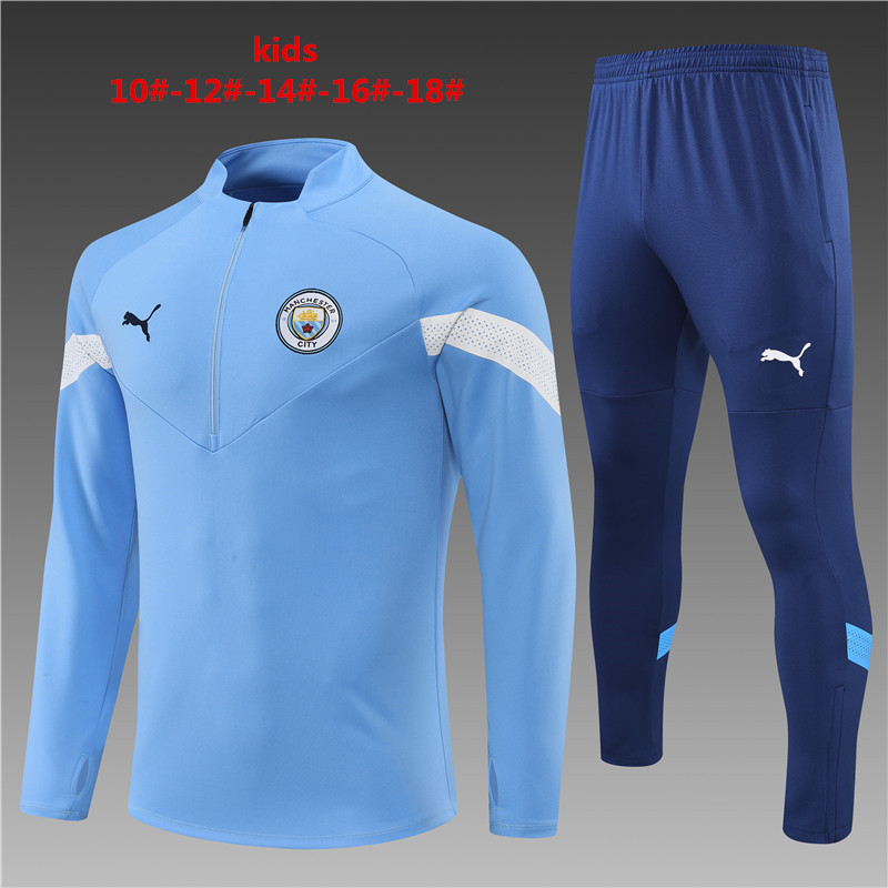 2022-2023 Manchester city  kids kit Training clothes 