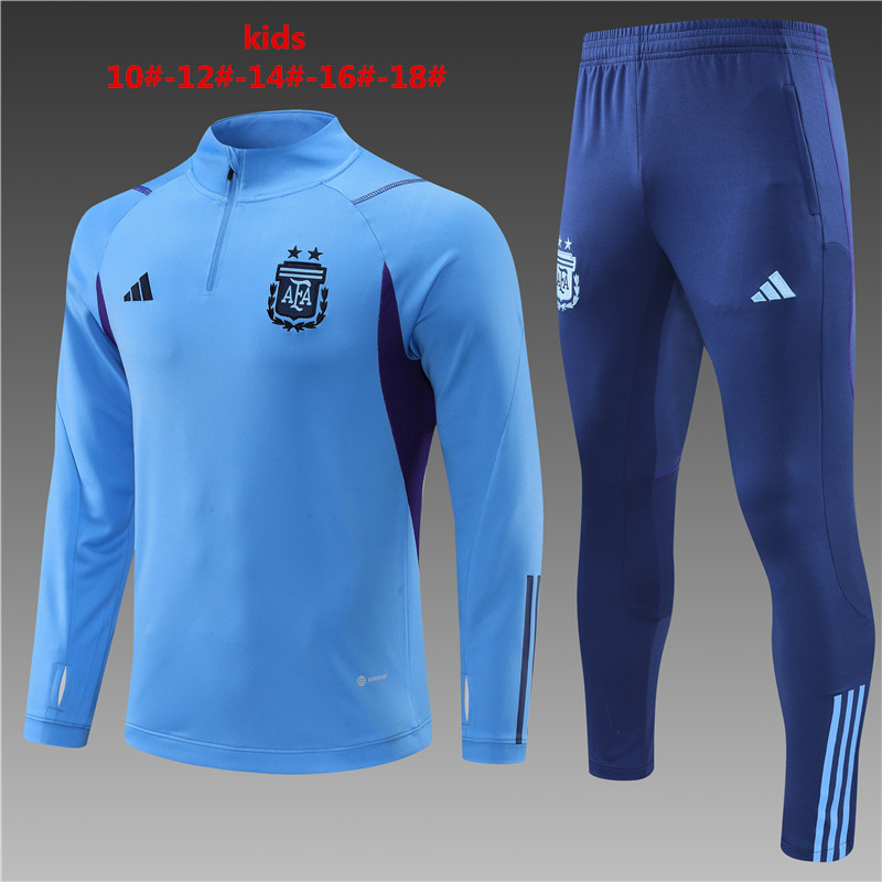 2022/2023 Argentina kids kit Training suit 