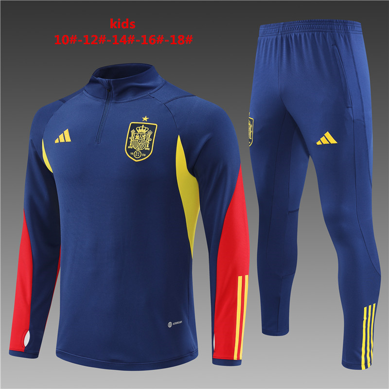 2022/2023 Spain kids kit Training suit 