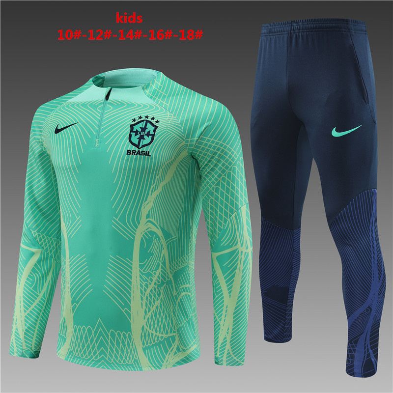 2022/2023 Brazil kids kit Training suit