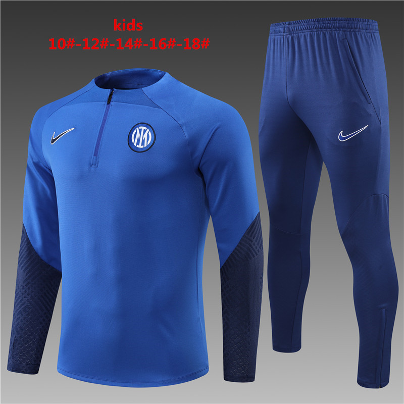 2022-2023 Inter Milan kids football training clothes