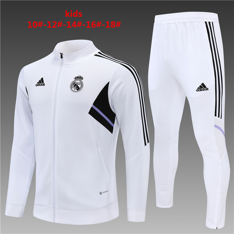 2022-2023 Real Madrid kids kit training suit  Jacket
