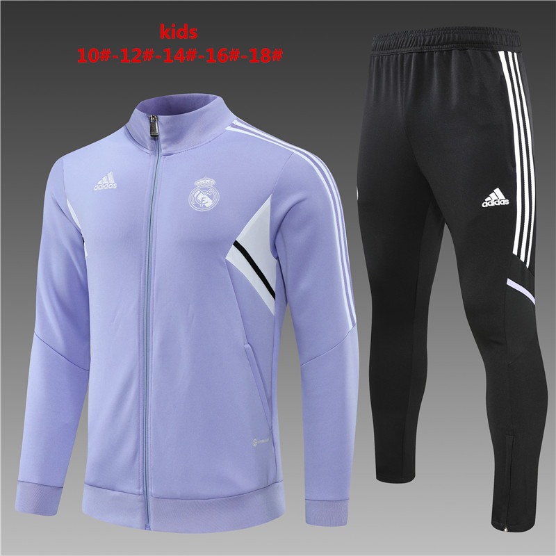 2022-2023 Real Madrid kids kit training suit  Jacket