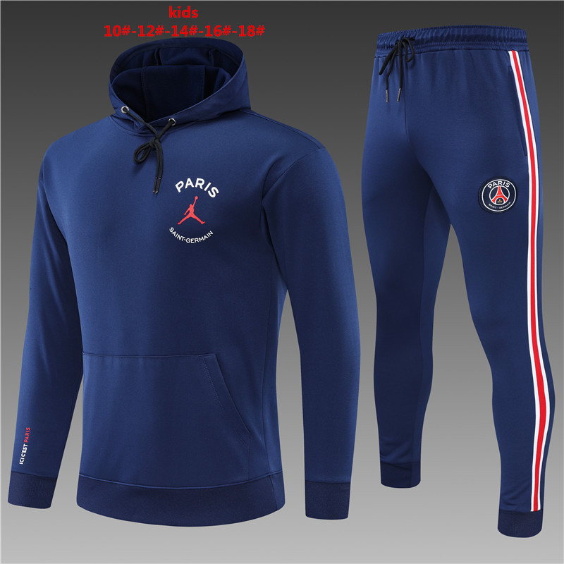 2022-2023 Hat Jordan Paris Saint Germain   kids pullover hooded sweater plush PSG
