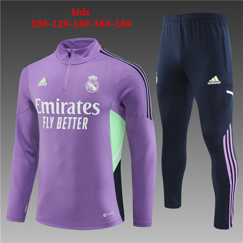 2022-2023 Real Madrid kids kit training suit  