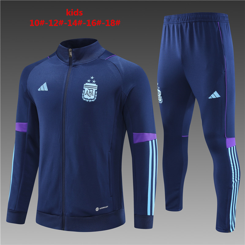 2022/2023 Argentina kids kit Training suit  jacket 