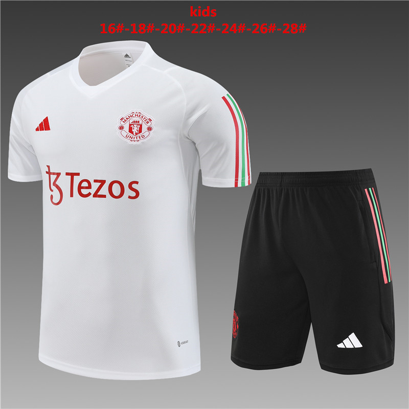 2023-2024 MANCHESTER UNITED Training clothes KIDS kit With pockets
