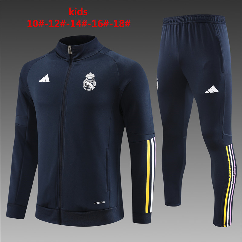 2023-2024  Real Madrid kids kit training suit  Jacket