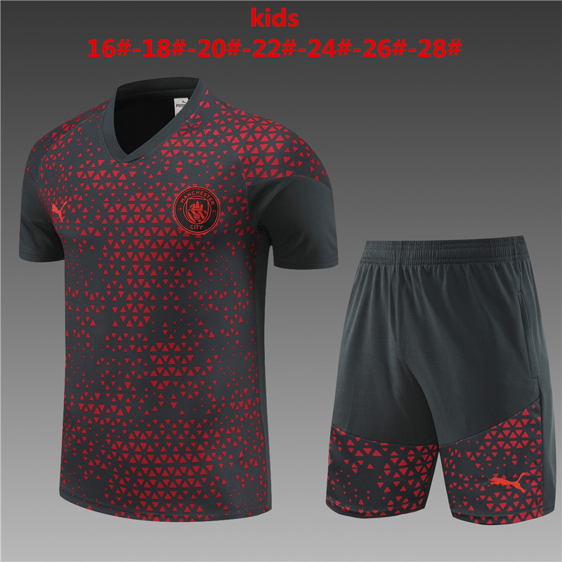 2023/2024 Manchester City  away kids kit   Training clothes
