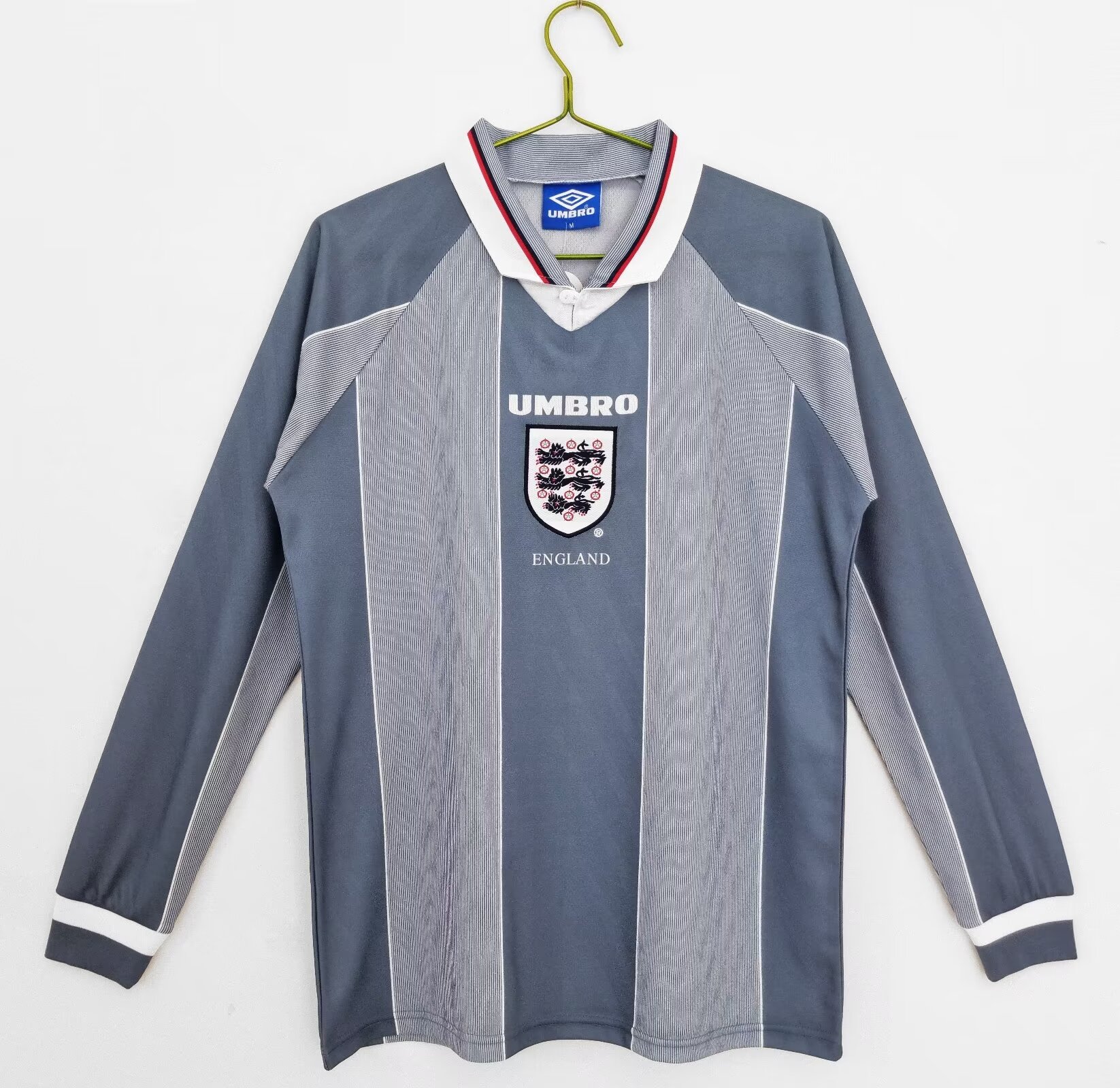 1996 England home long sleeved Retro