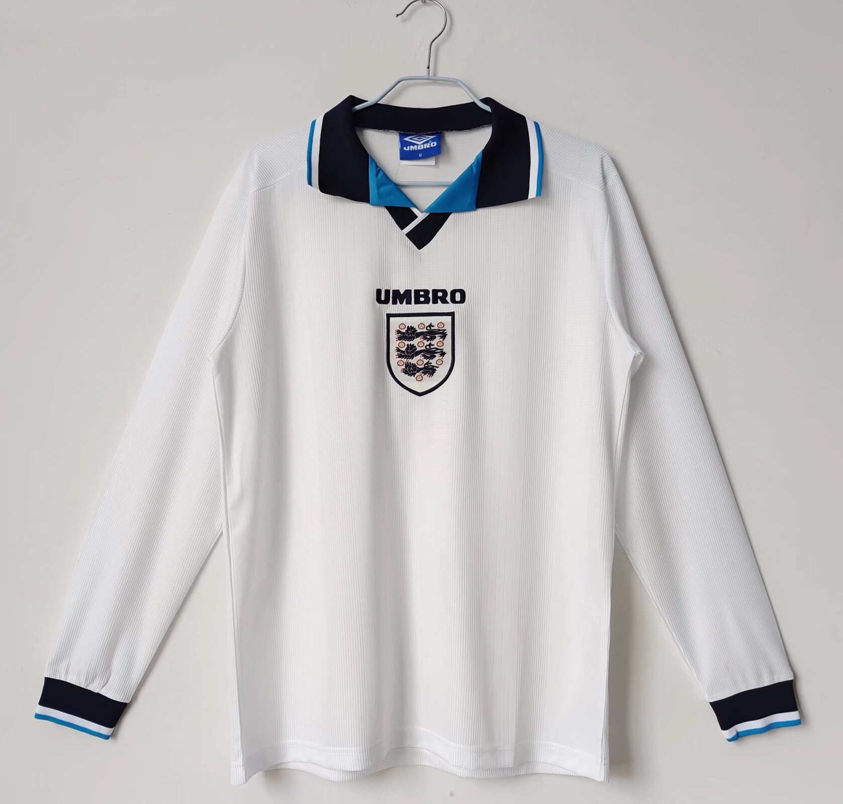 1996 England home long sleeved Retro