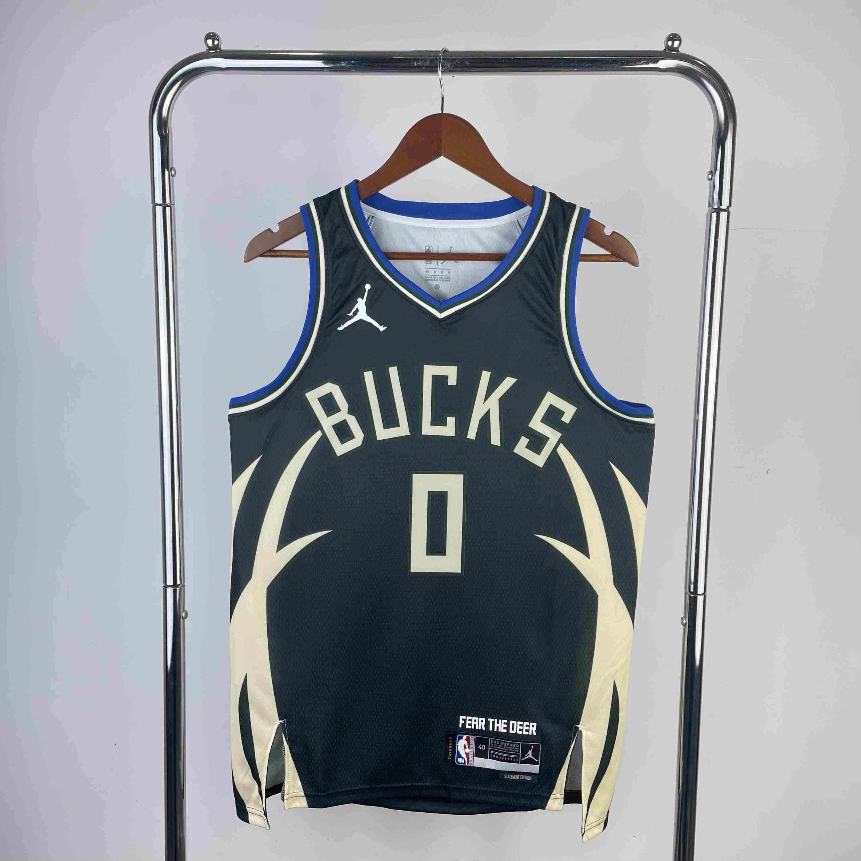 Milwaukee Bucks NBA Jersey  Lillard 0Flying Man Limited
