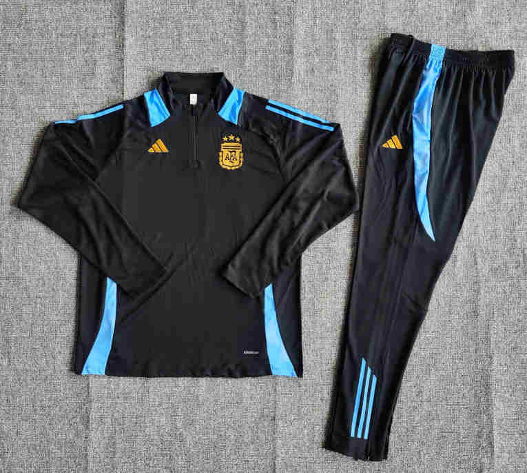 2023-2024 Argentina Long sleeved half pull training suit adult