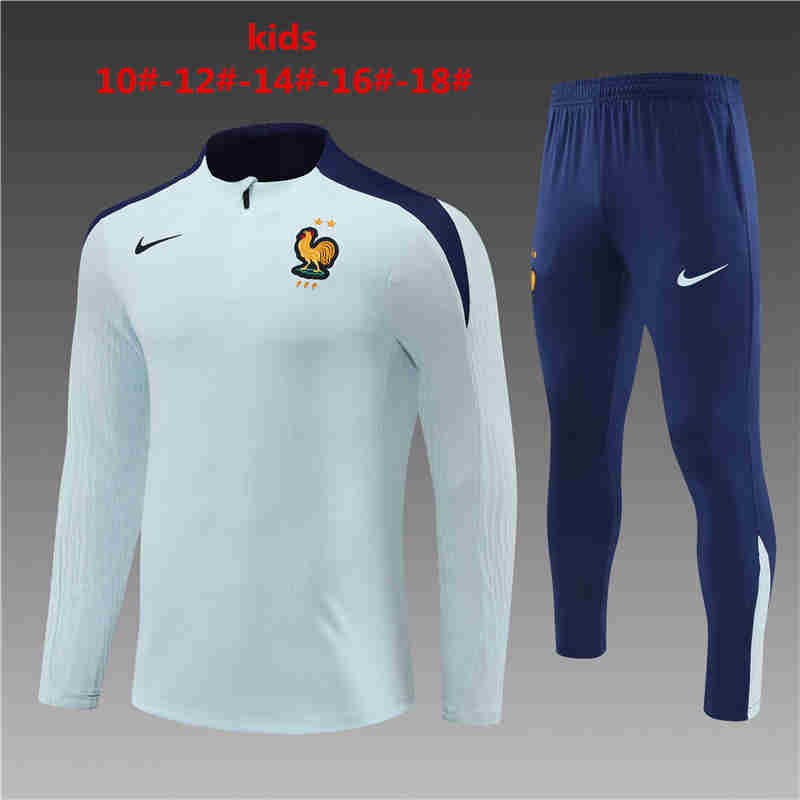 2024-2025  Tottenham Hotspurkids Long Sleeve Half Pull Training Suit Set