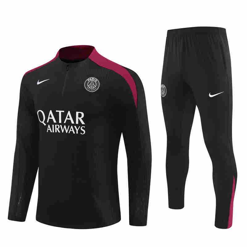 2024-2025 Paris Saint Germain  Adult  Long Sleeve Half Pull Training Suit Set psg
